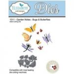 Elizabeth Craft Designs Die Set Garden Notes Bugs & Butterflies | Set of 8