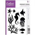 Crafter’s Companion A6 Rubber Stamp Midnight Ocean