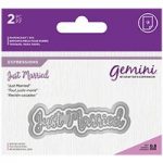 Gemini Die Set Expressions Just Married Sentiment | Set of 2