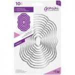 Gemini Die Set Elements Nesting Torn Edge Oval #2 | Set of 10