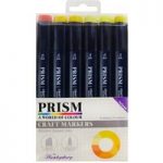Hunkydory Prism Craft Marker Pen Set 8 Yellows | Set of 6