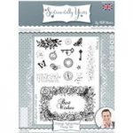 Phill Martin Sentimentally Yours A5 Stamp Set Vintage Antiquities Frame Set of 23 Montage Collection