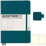 Leuchtturm1917 Pacific Green Medium Notebook & Pen Loop Bundle | Plain