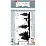 Phill Martin Sentimentally Yours DL Silhouette Stamp Set Winter Forest | Set of 4