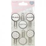 Dovecraft Planner Accessory Big Plans Everyday Paper Clips | Pack of 6