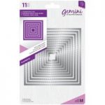 Gemini Die Set Elements Nesting Stitch Edge Square | Set of 11