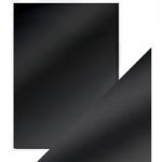 Craft Perfect by Tonic Studios A4 Satin Effect Mirror Card (5pk) – Black Velvet