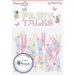 Dovecraft Premium Fairy Tales Mini Pegs | Pack of 35