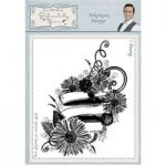 Creative Expressions Sentimentally Yours by Phill Martin A6 Rubber Stamp Bohemian Banner