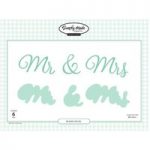 Simply Made Crafts Die Set Mr & Mrs Set of 6 | Special Occasions Collection