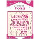 Bright Rosa 7in x 7in Stencil Joy Words