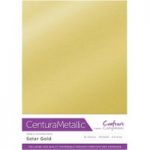 Crafter’s Companion Centura Metallic A4 Card Solar Gold | 10 sheets
