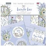 Paper Boutique 8in x 8in Paper Kit Paper Pad & Die Cut Toppers 68 Sheets | Lavender Lane