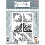 Phil Martin Sentimentally Yours A5 Stamp Set Graceful Corners Set of 10 | Stately Collection