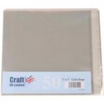 Craft UK 7inx7in Cello Card Bags | 50 pack