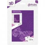 Gemini 3D 5in x 7in Embossing Folder & Stencil Butterfly Effect