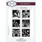Creative Expressions A5 Stamp Set Silhouette Tiles by Lisa Horton | Set of 6