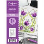 Crafter’s Companion A6 Rubber Stamp – Decadent Flowers