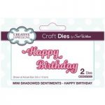 Sue Wilson Die Set Happy Birthday | Mini Shadowed Sentiments