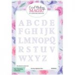 Card Making Magic Dies Overlay Alphabet Everyday Edition Filigree Pattern by Christina Griffiths