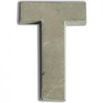 Concrete Letter Large Size T | 7.5cm