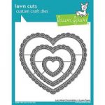 Lawn Fawn Die Outside In Stitched Heart Stackables Set of 3 | Lawn Cuts Custom Craft