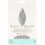 We R Memory Keepers Foil Quill 4in x 6in Foil Sheets Silver Swan | Pack of 30