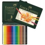 Faber Castell Polychromos Artists’ Colour Pencil Set | Tin of 24