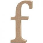 Creativ MDF Letter Lowercase F 13cm x 2cm