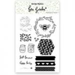 Sticker Kitten Bee Garden Photopolymer Stamp Set | Set of 14