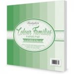 Hunkydory Paper Pad Colour Families in Green | 48 Sheets