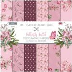 Paper Boutique 6in x 6in Paper Pad 160gsm 36 Sheets | Butterfly Ballet
