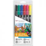 Tombow ABT Dual Brush Pen Primary Colours | Set of 6