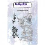 IndigoBlu A6 Red Rubber Stamp Spring Meadow by Kay Halliwell-Sutton