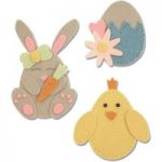 Sizzix Bigz L Die Bunny Chick and Egg | Set of 17
