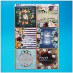 Craft UK A4 Happy Birthday Square Flowers Toppers