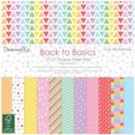 Dovecraft Paper Pad Back to Basics Over The Rainbow 12in x 12in FSC | 36 Sheets