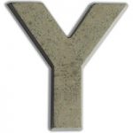 Concrete Letter Large Size Y | 7.5cm