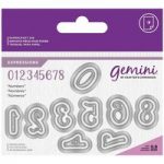 Gemini Die Set Expressions Numbers | Set of 18