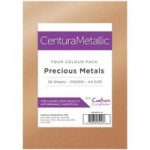Crafter’s Companion A5 Centura Pearl Metallic Card Pack Precious Metals | 36 Sheets