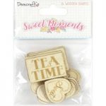 Dovecraft Sweet Moments Wooden Sentiments | Pack of 16