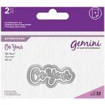 Gemini Die Set Expressions On Your Sentiment | Set of 2