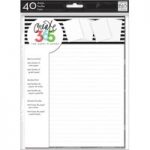 Me & My Big Ideas Happy Planner Fill Paper CLASSIC White Note & Graph | 40 Sheets