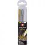 Sakura Gelly Roll Gel Pen Set The Favourites Gold Silver White | Pack of 3