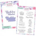 Card Making Magic Birthday Wishes Sentiment Lacey Collection Die & Stamp Bundle