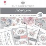 The Paper Tree 8in x 8in Paper Kit Paper Pad & Die Cut Toppers 48 Sheets | Nature’s Song