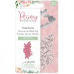 Crafter’s Companion Nature’s Garden Stamp & Die Floral Spray Set of 2 | Peony Collection