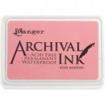 Ranger Archival Ink #0 Pad | Rose Madder