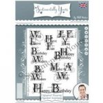 Phill Martin Sentimentally Yours A5 Stamp Set Essential Sentiments Set of 8 | Industrial Blueprint