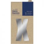 Papermania Bare Basics Metal Letters – X Silver
